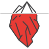 Iceberg Icon Red