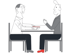 Consultant to Client Illustration