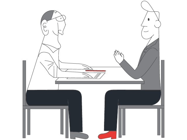 Consultant to Client Illustration