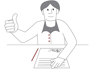 Happy Customer Illustration