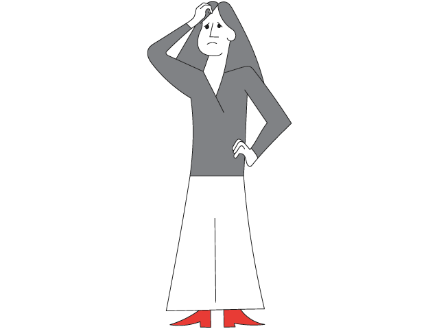 Worker Scratching Head Illustration